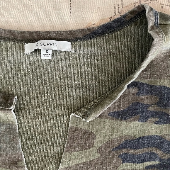 Z Supply Camo Print T-Shirt Dress Size Small - Picture 6 of 9